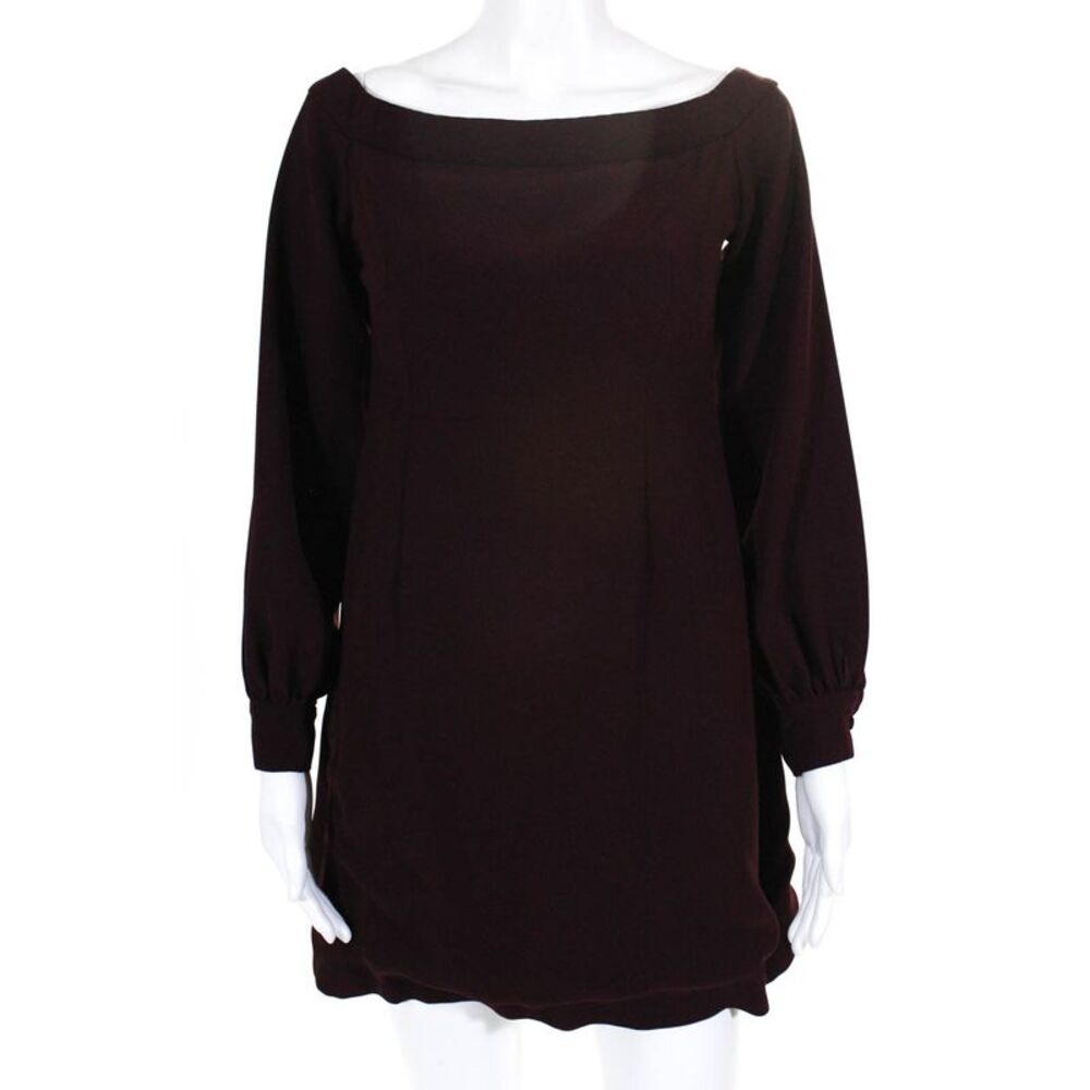 Jill Jill Stuart Womens Ink Off Shoulder A Line Dress Purple Size 4 10817608